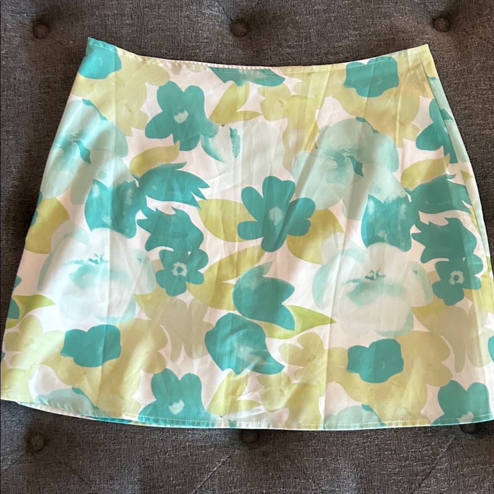 Shein floral skirt
